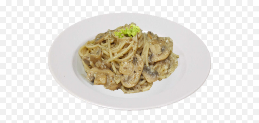 Download Creamy Mushroom Spaghetti - Fettuccine Png Image Emoji,Transparent Spaghetti