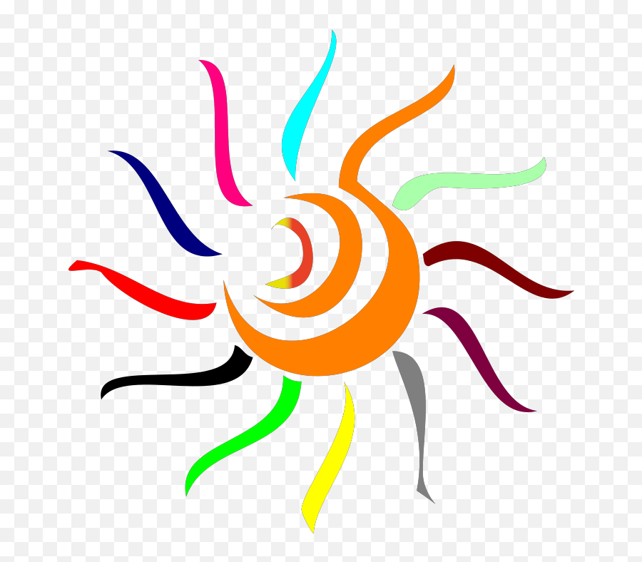 Colorful Sun Svg Clip Arts Download - Download Clip Art Png Emoji,Sun Clipart Png