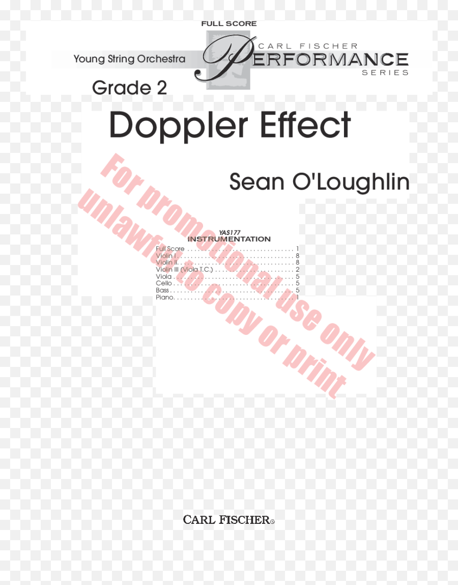 Doppler Effect By Sean Ou0027loughlin Jw Pepper Sheet Music - Language Emoji,Thumbnail Effect Png