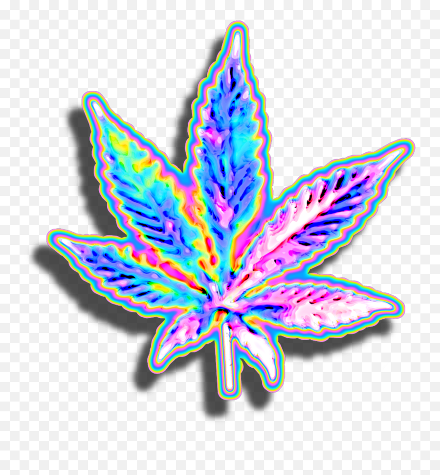 Drugs - Magic Weed Leaf Transparent Emoji,Weed Leaf Png