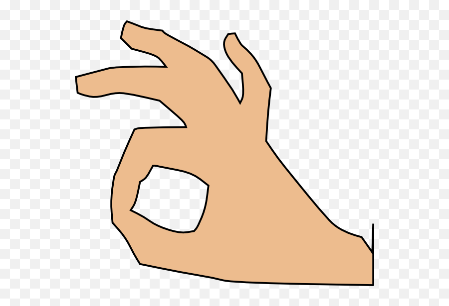 Finger Clipart Okay Finger Okay - Language Emoji,Ok Hand Transparent