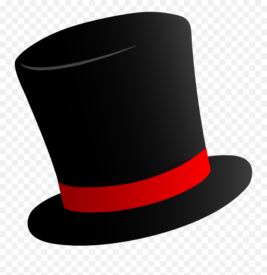 Black Top Hat Clipart - Top Hat Clipart Emoji,Hat Clipart