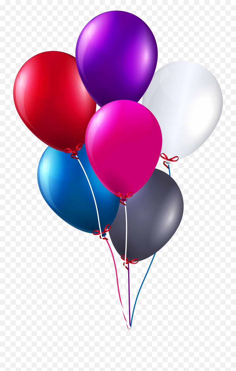 Colorful Bunch Of Balloons Png Clipart - Birthday Transparent Balloons Png Emoji,Balloons Png