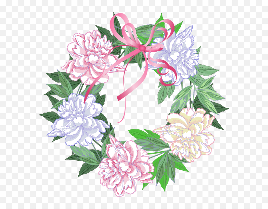 Free Spring Wreath Cliparts Download Free Clip Art Free - Spring Flowers Wreaths Clipart Emoji,Floral Wreath Clipart