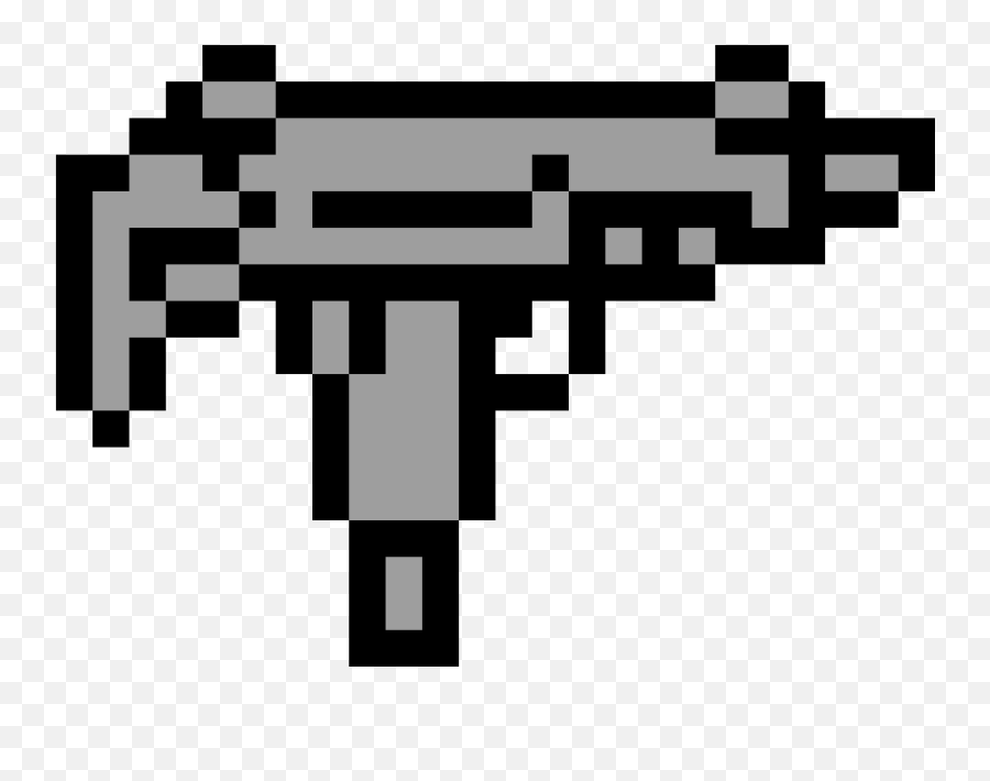 Pixilart - Uzi By Anonymous Draw A Pixel Gun Emoji,Uzi Png