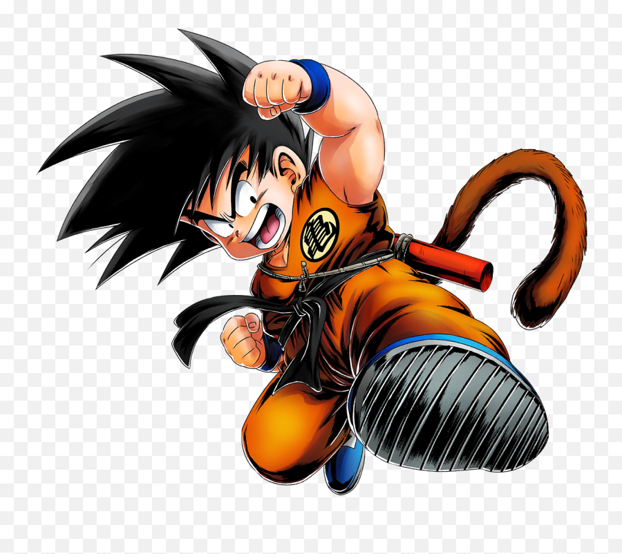 Goku Kid Kicks Render Ball - Png Goku Kid Db Legends Emoji,Kid Goku Png