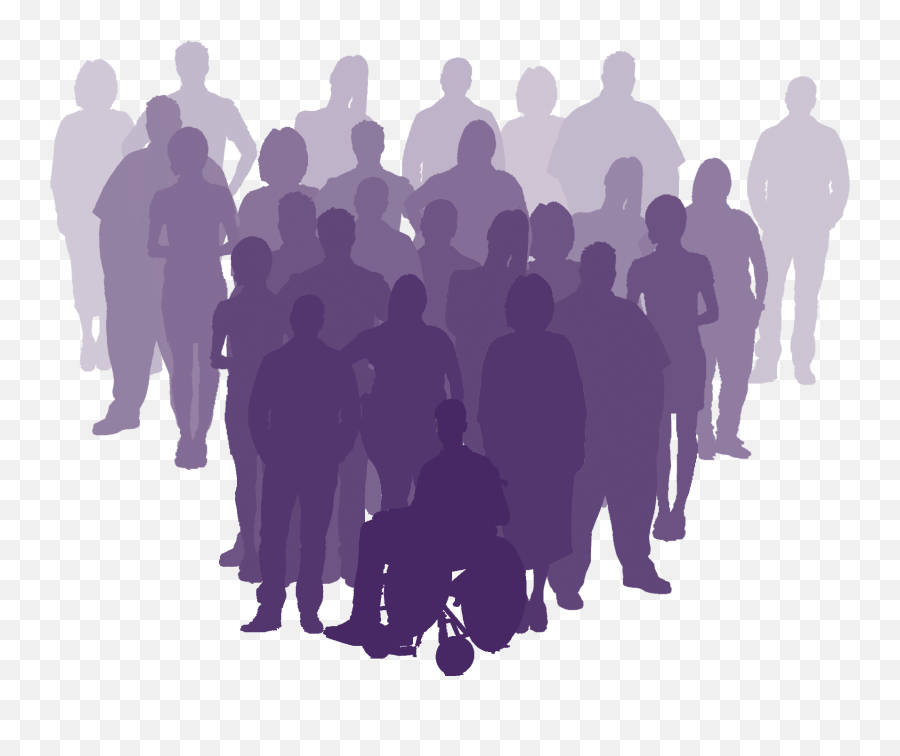 Crowd Silhouette - Group Of People Silhouette Png Colorful Emoji,Crowd Silhouette Png