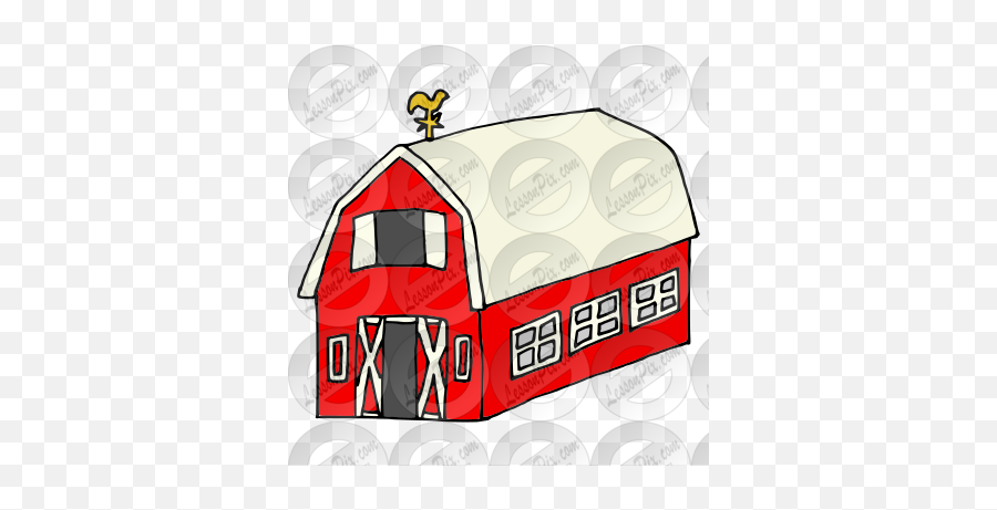 Barn Picture For Classroom Therapy - Language Emoji,Barn Clipart