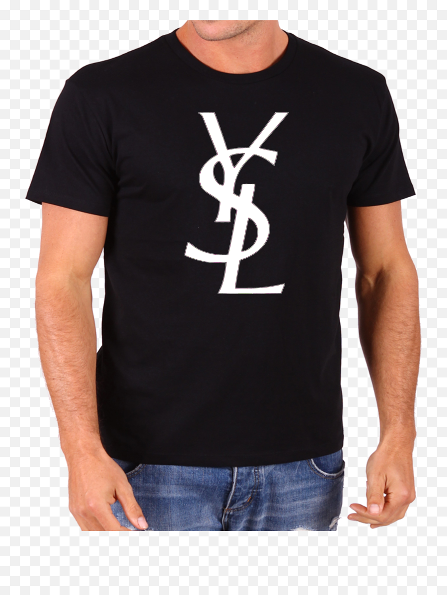Ysl Yves Saint Laurent Inspired Mens T - Ysl Mens T Shirt Emoji,Ysl Logo T-shirt