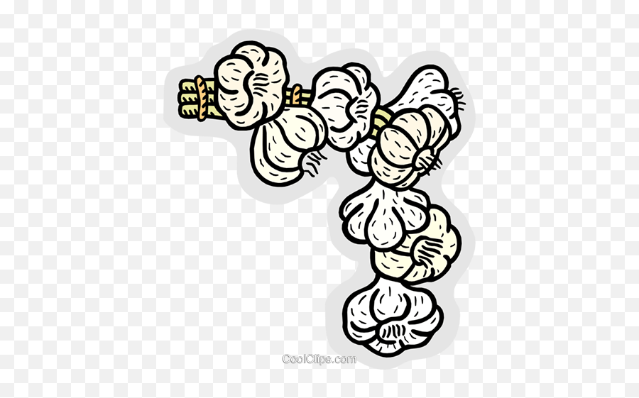 Garlic Border Design Royalty Free Vector Clip Art - Garlic Design Png Hd Emoji,Garlic Clipart