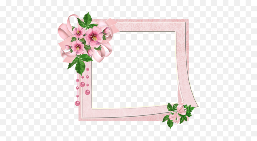 Picture Frames Flower Pink Flowers Pink Picture Frame For Emoji,Pink Flowers Transparent
