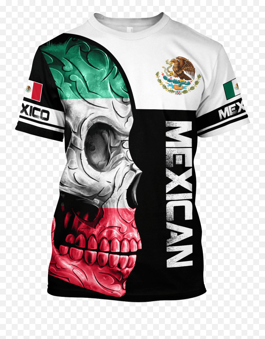 Mexican Flag Logo Skull And Eagle 3d All Over Printed Unisex Hoodie Emoji,Mexican Flag Logo