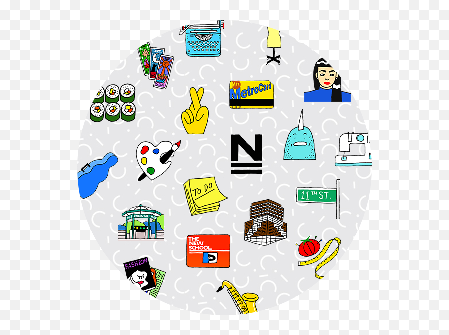 New Mobile And Digital Campaign The New School News Releases Emoji,New York City Clipart