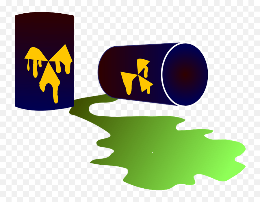 Hazardous Waste Containers - One Upright And One Tipped Over Emoji,Over Clipart