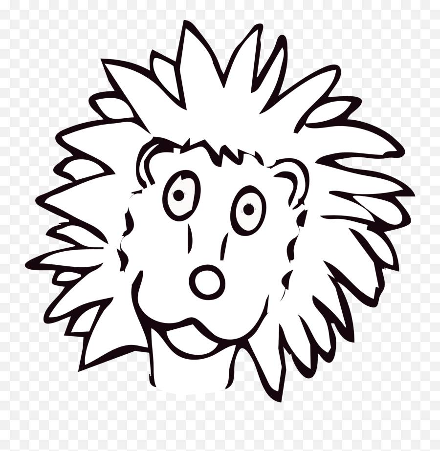 Line Drawing Lion Clipart - Free To Use Clip Art Resource Emoji,Lion Clipart Free
