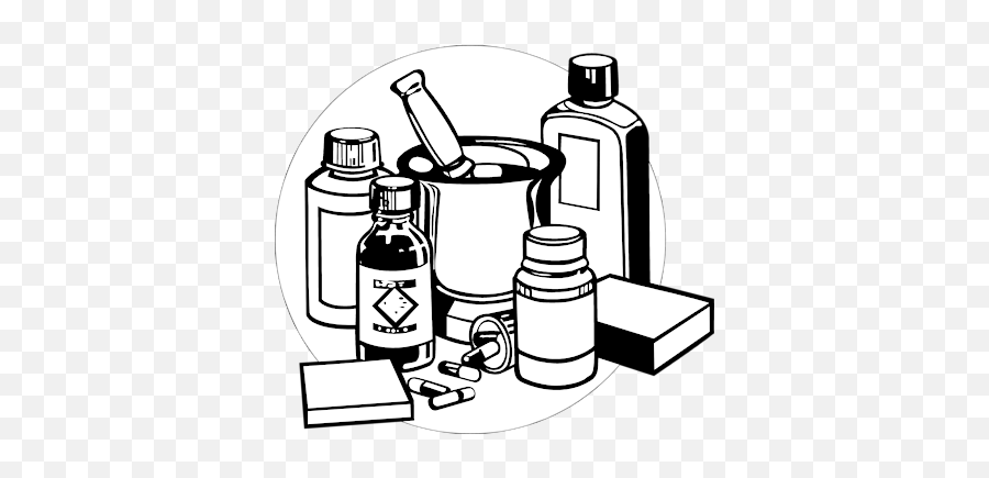 Medicine Clipart Black And White - Clip Art Medicine Black And White Emoji,Medicine Clipart