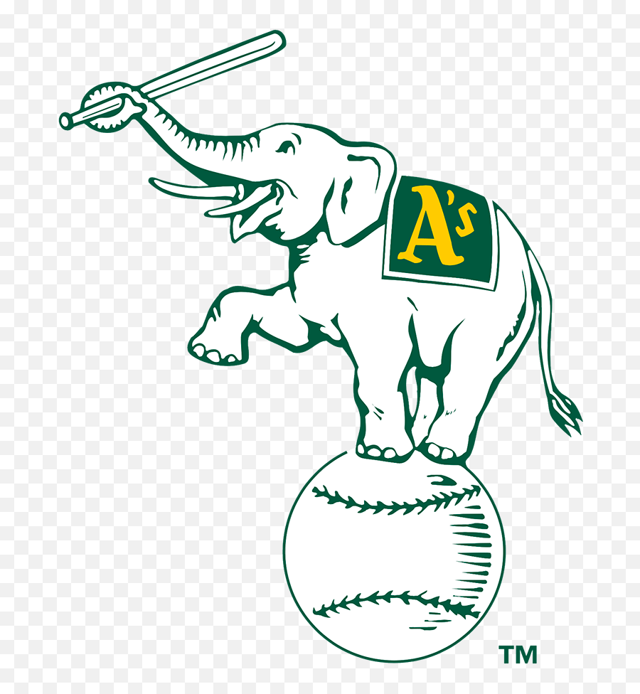 Oakland Athletics Alternate Logo - Athletics Elephant Logo Emoji,Oakland A's Logo