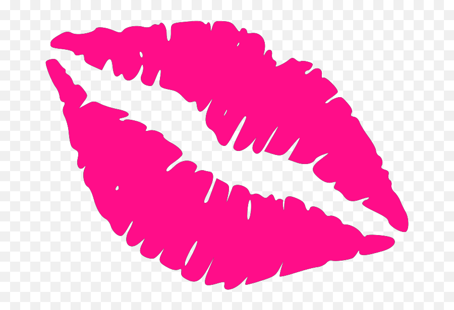 Pink Lips - Lips Clip Art Emoji,Lips Clipart