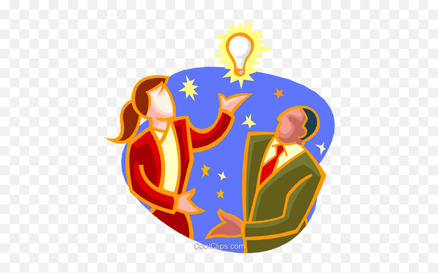 Business Idea Royalty Free Vector Clip Art Illustration - Business Idea Png Vector Emoji,Idea Clipart