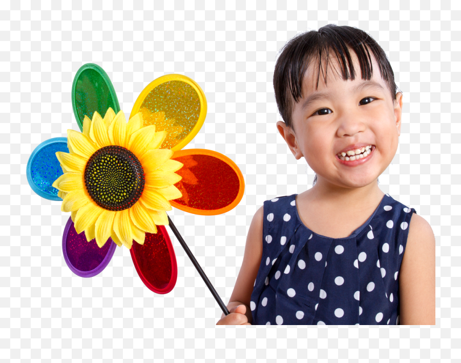 Asian Girl - Sunflower Transparent Png Original Size Png Happy Emoji,Sunflower Transparent
