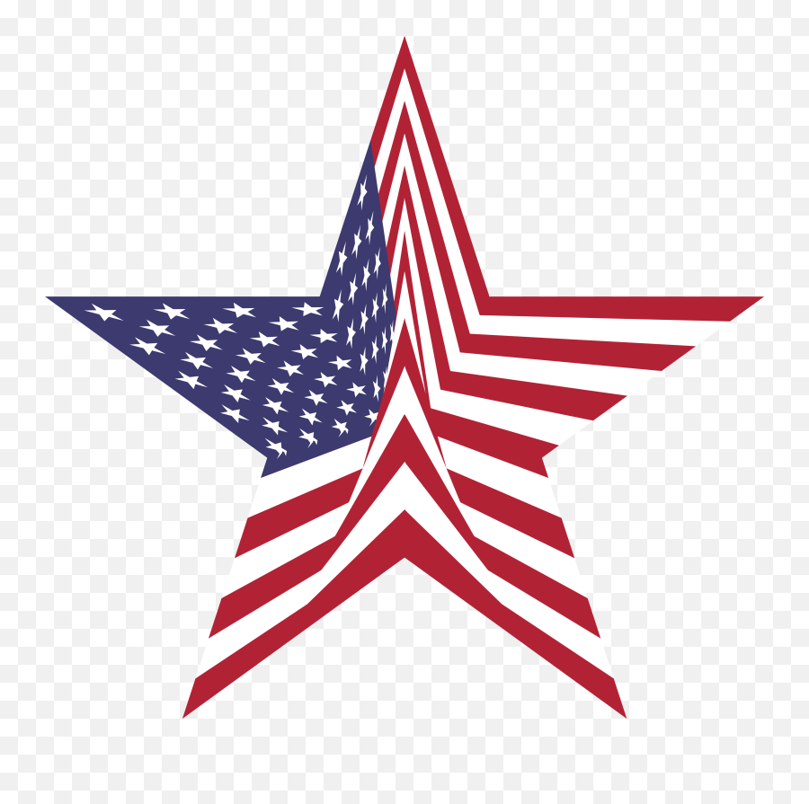 Patriotic Star Clipart - Star With Flag Pattern Emoji,Patriotic Clipart