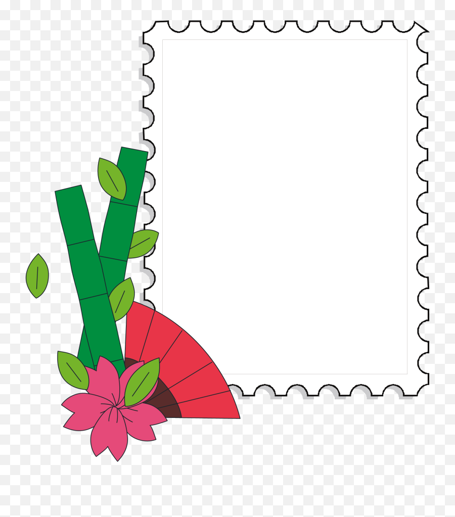 Japanese Border Clip Art - Mountain Garland Png Download Dot Emoji,Winter Border Clipart