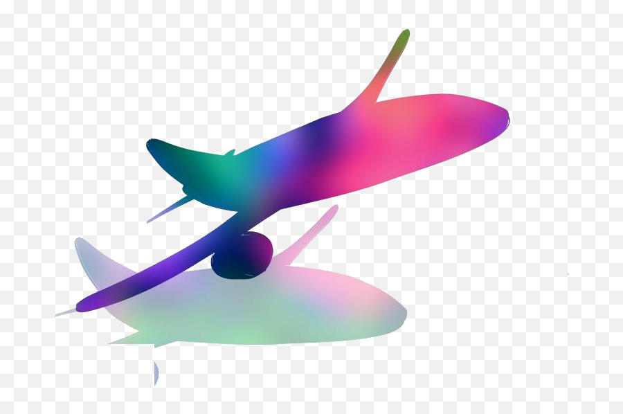 Black Airplane With Shadow Clipart Png - Fin Emoji,Shadow Clipart