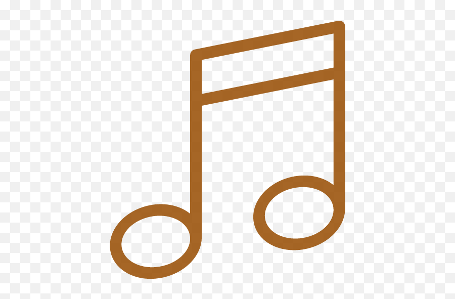 Brown Music Note 2 Icon - Transparent Brown Music Note Emoji,Musical Note Logos