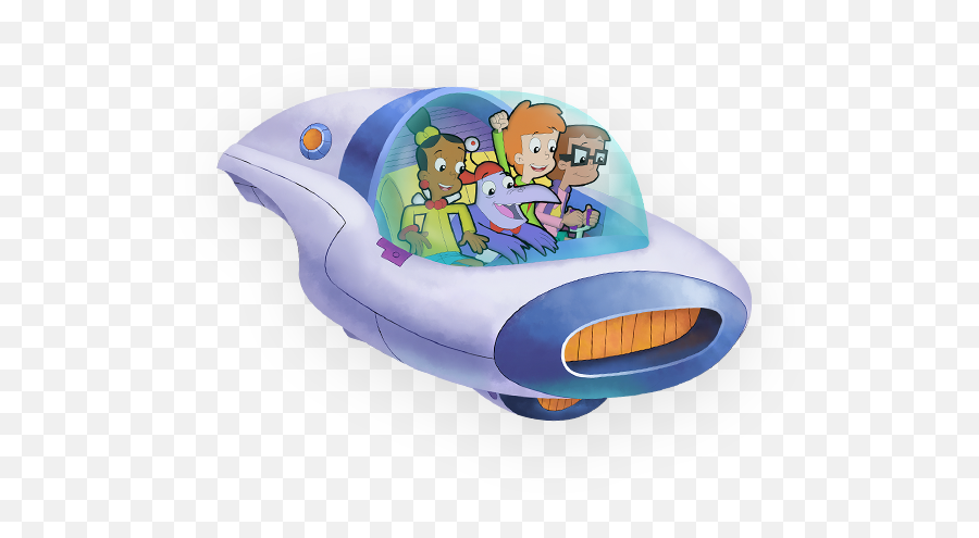 Check Out This Transparent Cyberchase Characters In Space - Cyberchase Inez Jackie Matt Digit Emoji,Space Ship Png