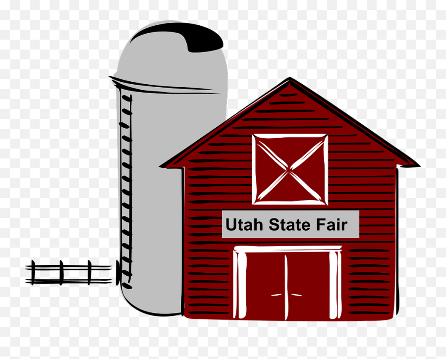 Farm House Clipart - Silos With Barn Graphic Emoji,Barn Clipart
