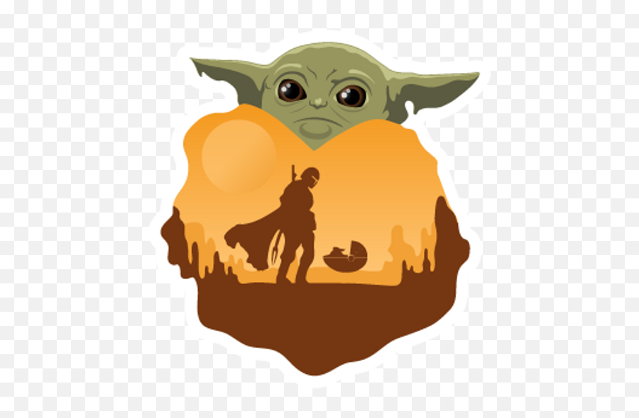 Cute Baby Yoda Free Png Image - Mandalorian Baby Yoda Png Transparent Emoji,Baby Yoda Png