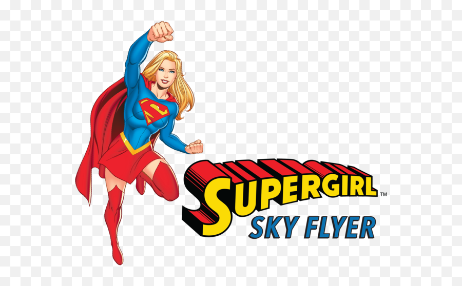 Ride At Six Flags St - Supergirl Emoji,Supergirl Logo