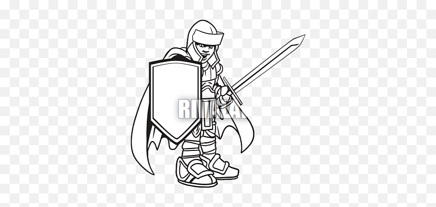 Knight With Shield Clipart Panda - Free Clipart Images Fictional Character Emoji,Shield Clipart Black And White