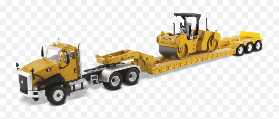 Ct660 Day Cab With Xl Lowboy Trailer And Cb - 534d Compactor Emoji,Trailer Png