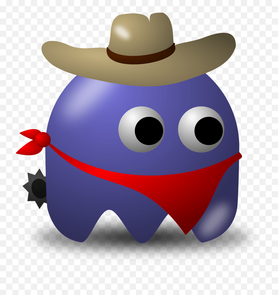 Cowboy Clipart - Pacman Vaquero Emoji,Cowboy Clipart