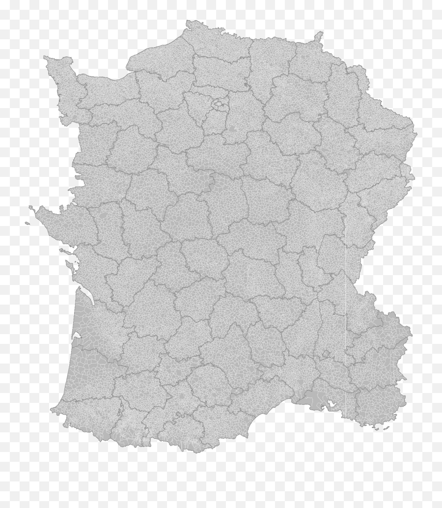 Download Hd Blank Map Of France With Communes And Emoji,Blank Flag Png