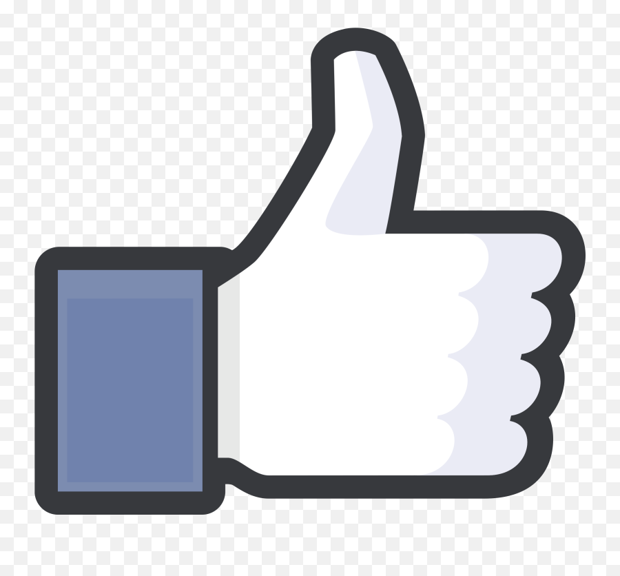 Thumbs Up Facebook Logo Png Transparent - Transparent Youtube Thumbs Up Png Emoji,Facebook Logo Transparent