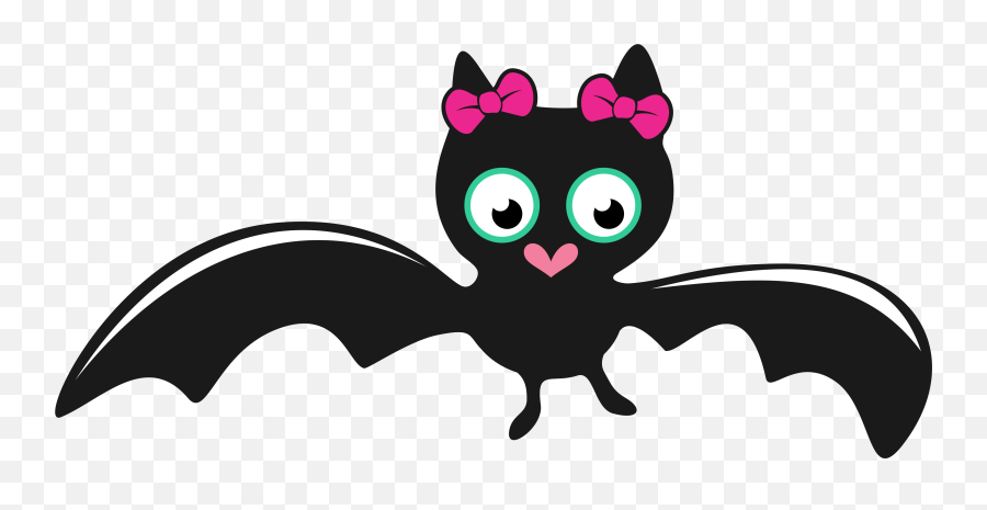 Bat Girl Cute Halloween Svg Cuttable - Bat Cute Halloween Clipart Emoji,Bat Clipart