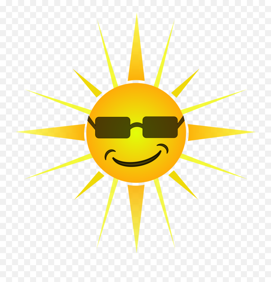 Cool Clip Art Free Clipart - Sun With Sunglasses Clipart Emoji,Cool Clipart