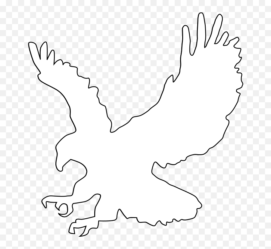 Bald Eagle Outline - White Eagle Clip Art Emoji,Bald Eagle Clipart
