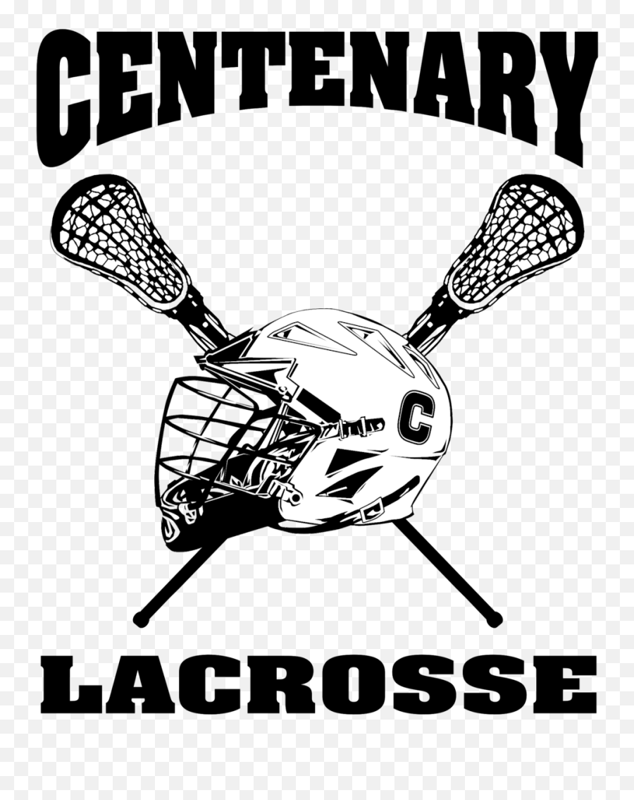 Centenary Lacrosse Logo Black And White - Lacrosse Stick Emoji,Lacrosse Logo