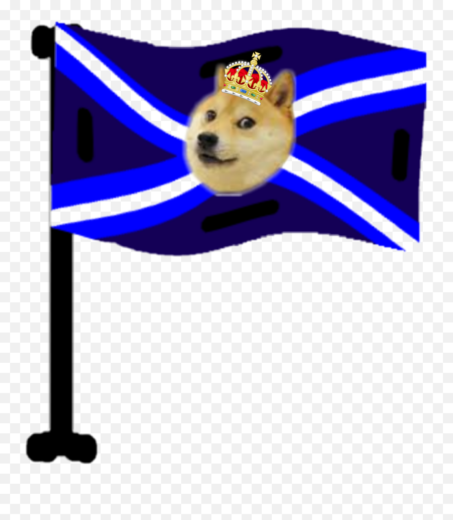Flags Doge The Sticker By Germanempire15 - Dogecoin Transparent Png Flag Emoji,Doge Transparent Background