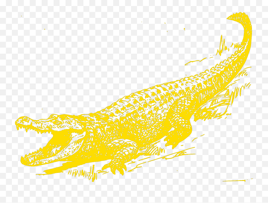 Yellow Alligator Svg Vector Yellow Alligator Clip Art - Svg Alligator Clip Art Emoji,Alligator Clipart