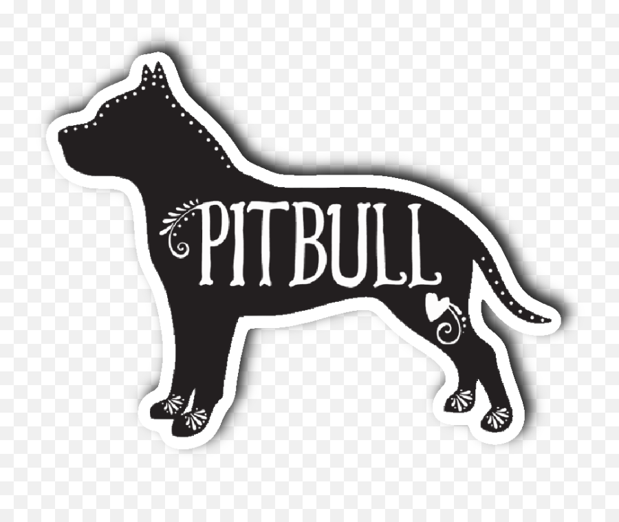 Download Hd Pitbull Sticker - Pit Bull Transparent Png Image Pitbull Sticker Emoji,Pitbull Png