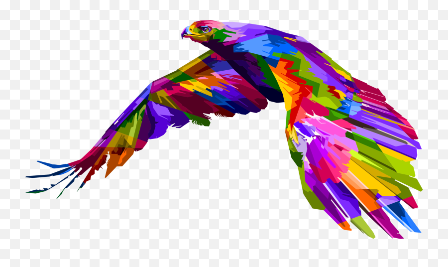 Feathers Clipart Geometric - Eagle Geometric Emoji,Feathers Clipart