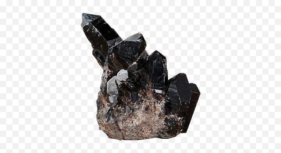 Quartz Crystal Formation Small - Black Smoke Approx 3w X 4d X 4h Quartz Black Crystal Emoji,Black Smoke Transparent