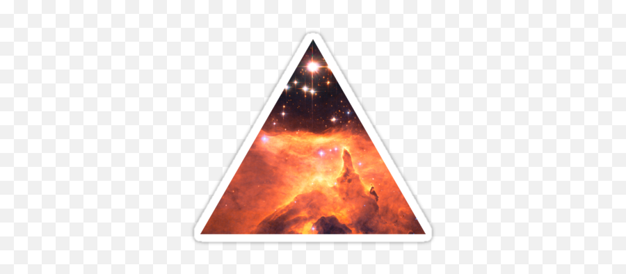 Emission Nebula Triangle Fresh Universeu0027 Sticker By Emoji,Transparent Nebula