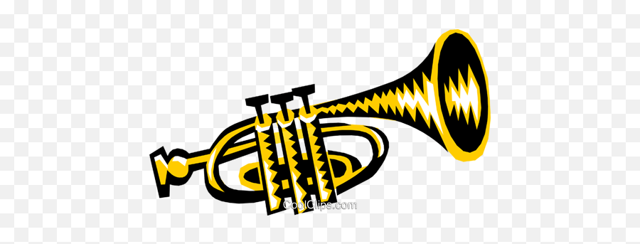 Trumpet Royalty Free Vector Clip Art - Coole Trompeten Bilder Emoji,Trumpet Clipart