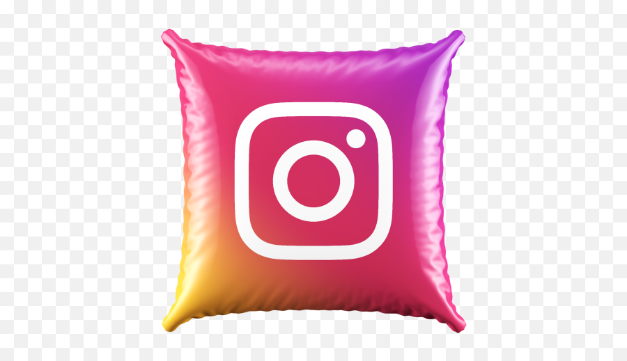 3d Pillow Instagram Icon On Transparent Png - 2021 Full Hd Emoji,Pillow Transparent Background