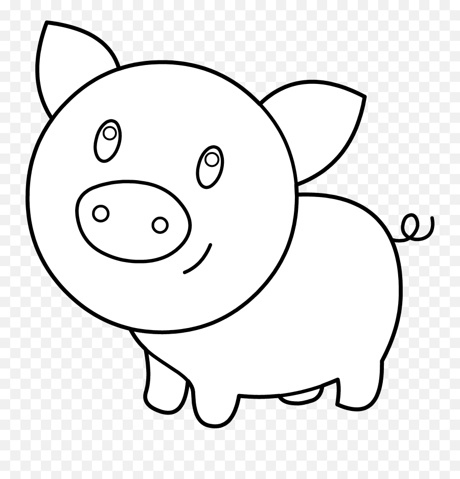 Peppa Pig Coloring Pages - Pig Clipart Coloring Emoji,Pig Clipart